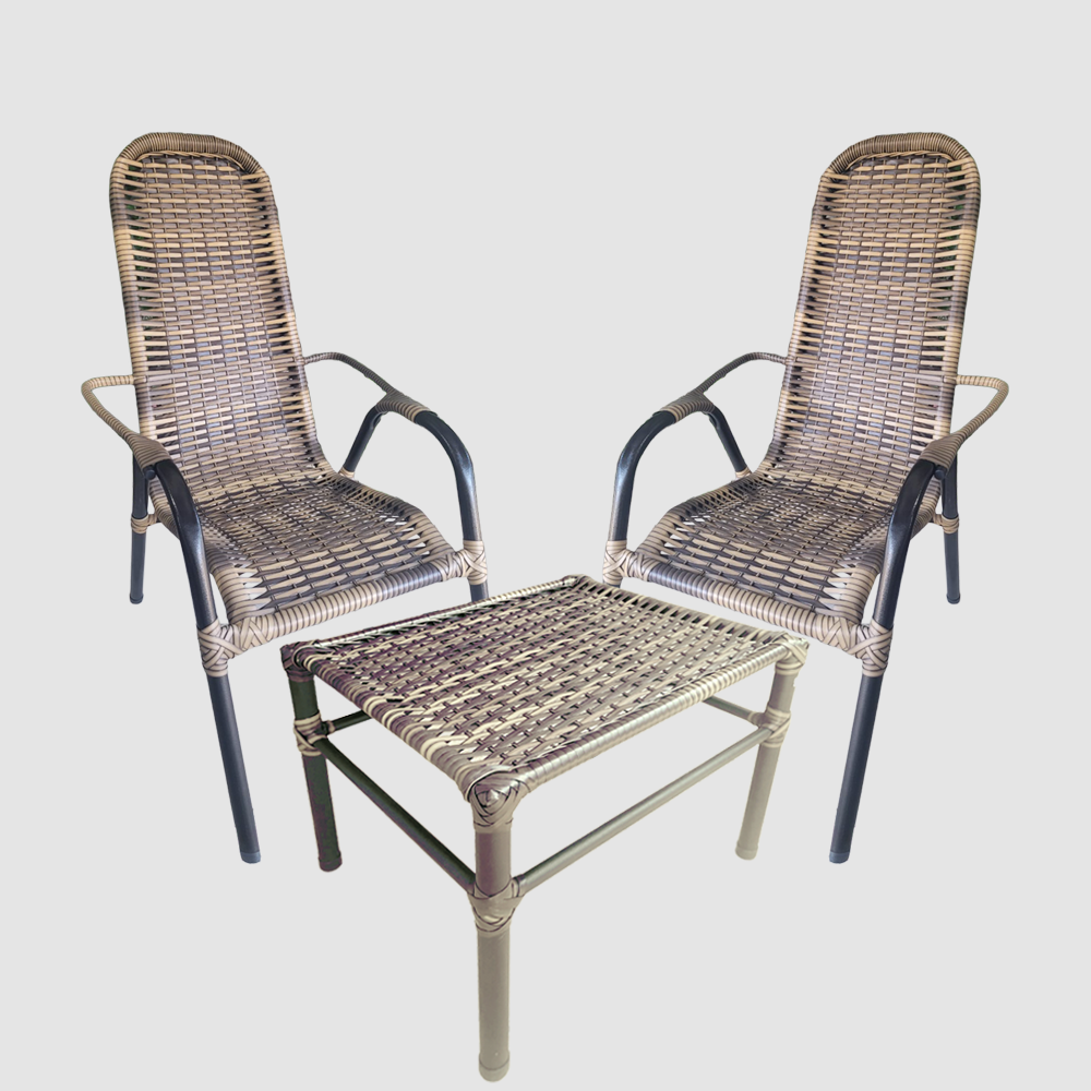 CONJUNTO 2C + MESA - CAPUCCINO